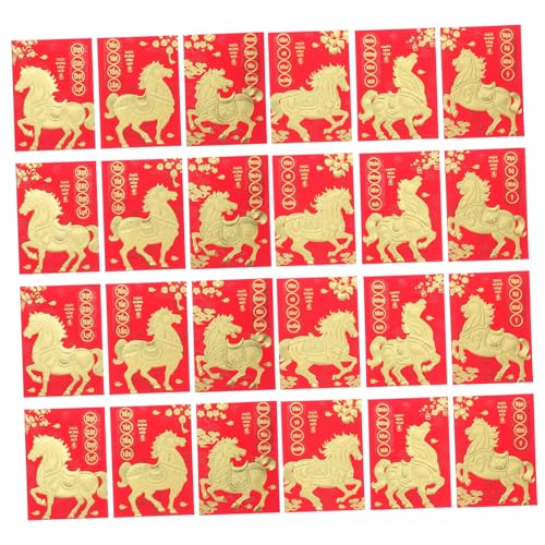 SEWACC 120 Stück Rote Umschläge Jahr Des Pferdes Lunar Year Geldumschläge Vietnamesisch Traditionelle Geldgeschenk für Neujahrsfeier und Festliche Anlässe von SEWACC