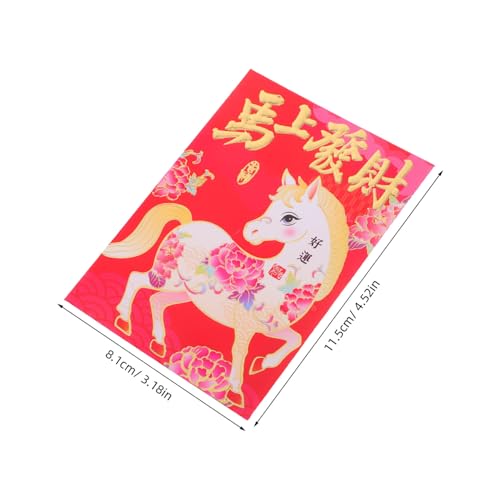 SEWACC 120 Stück Rote Umschläge Pferde Chinesische Glücksgeldumschläge Cartoon Stil Traditionelle Neujahrs Hongbao für Hochzeit Mondneujahr Festliche Geldgeschenktüten SEWACC 120 Stück Rote Umschläge Pferde Chinesische Glücksgeldumschläge Cartoon Stil Traditionelle Neujahrs Hongbao für Hochzeit Mondneujahr Festliche Geldgeschenktüten von SEWACC