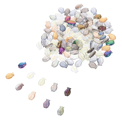 SEWACC 120 Stück Teiliges Glasperlen Fischform Bunte DIY Schmuckperlen Auffädeln für Armbänder Ohrringe Anhänger Basteln Erwachsene SEWACC 120 Stück Teiliges Glasperlen Fischform Bunte DIY Schmuckperlen Auffädeln für Armbänder Ohrringe Anhänger Basteln Erwachsene von SEWACC