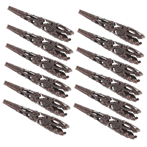 SEWACC 120 Stück Teiliges Perlenkappen aus Antikem Kupfer für DIY Schmuckherstellung Leichte Trompetenblütenform Geeignet für Armbänder Ohrringe und Halsketten zum Basteln und Verzieren von SEWACC