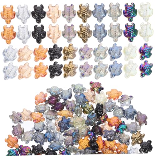 SEWACC 120 Stück Teiliges Perlenset mit Bunten Schildkröten Charms Lose Spacer Perlen für DIY Schmuckherstellung Vielseitig Verwendbar für Armbänder Halsketten und Kreative SEWACC 120 Stück Teiliges Perlenset mit Bunten Schildkröten Charms Lose Spacer Perlen für DIY Schmuckherstellung Vielseitig Verwendbar für Armbänder Halsketten und Kreative von SEWACC