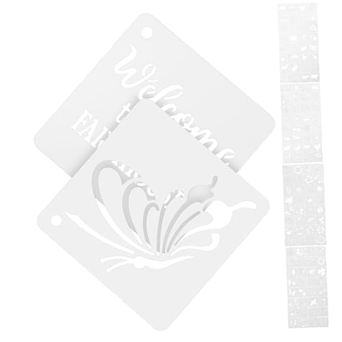 SEWACC 128 Stück Teiliges Schablonen Blumen und Bauernhof Motive Flexible Wiederverwendbare Zeichenvorlagen aus Premium Kunststoff für Scrapbooking Wanddekor Möbel und Bastelprojekte SEWACC 128 Stück Teiliges Schablonen Blumen und Bauernhof Motive Flexible Wiederverwendbare Zeichenvorlagen aus Premium Kunststoff für Scrapbooking Wanddekor Möbel und Bastelprojekte von SEWACC