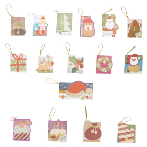 SEWACC 128 Stück Teiliges Weihnachtsgrußkarten Set mit Kreativen Festtagsbotschaften Blanko Klappkarten für Persönliche Geeignet für Familie Freunde und Weihnachtsfeiern von SEWACC