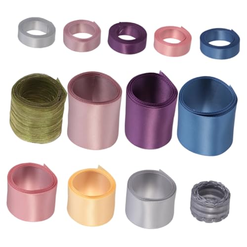 SEWACC 13 Stück Teiliges DIY Schleifenband Set für Haarschmuck Handgefertigt Vielseitig Einsetzbar für Haarbänder Geschenkverpackung Partydekoration Langlebige Stoffbänder mit Feiner SEWACC 13 Stück Teiliges DIY Schleifenband Set für Haarschmuck Handgefertigt Vielseitig Einsetzbar für Haarbänder Geschenkverpackung Partydekoration Langlebige Stoffbänder mit Feiner von SEWACC