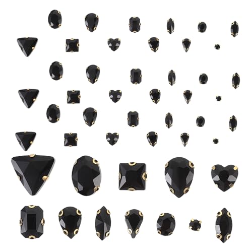 SEWACC 130 Stück Glasrhinestones mit Krallen für Diy Bastelprojekte Glitzernde Strasssteine zur Dekoration von Kleidung und Taschen für Kreative Näharbeiten und Accessoires von SEWACC