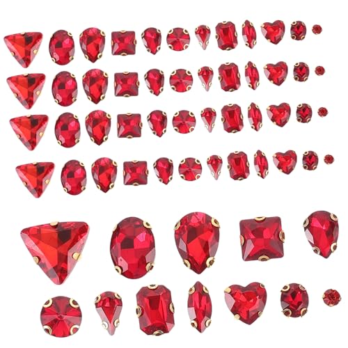 SEWACC 130 Stück Teiliges Klauen Strasssteine zum Aufnähen Glitzernde Dekoration für Kleidung Diy Bastelmaterial Dreidimensionales Design Geeignet für Handnähen Verzierungen bei Festen von SEWACC