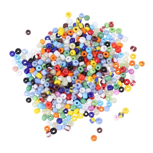 SEWACC 1350 Stück Teiliges Glasperlen Bunte Rocailles für Schmuckherstellung DIY Perlen für Armbänder Halsketten Vielseitig für Basteln und Kreative Projekte Mischung für Kleine Perlen von SEWACC
