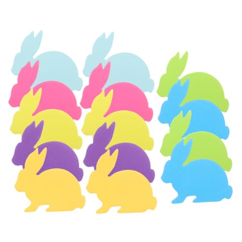 SEWACC 14 Stück Kawaii Kaninchen Haftnotizen Teiliges Fluoreszierenden Farben Selbstklebende Notizzettel für Studenten und Büro Niedliche Tierform Marker für Kreative Notizen und von SEWACC