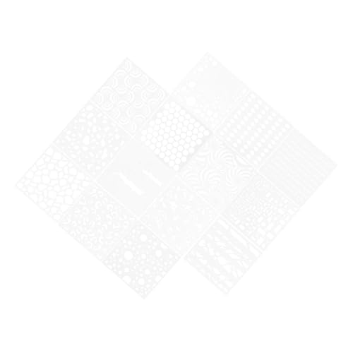 SEWACC 14 Stück Teiliges Pflanzen malerei Schablonen aus Pet Kunststoff Wiederverwendbare DIY Zeichnungsvorlagen für Wandgestaltung und Bastelprojekte Einfach Anzuwenden für Anfänger und von SEWACC