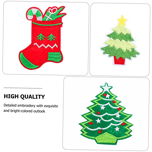 SEWACC 14 Stück Teiliges Weihnachtsmotive Aufnäher zum Aufbügeln Bestickte Cartoon Patches mit Xmas Elementen DIY Kleidung Deko für Schuhe Jacken Rucksäcke Festliche Stoffapplikationen SEWACC 14 Stück Teiliges Weihnachtsmotive Aufnäher zum Aufbügeln Bestickte Cartoon Patches mit Xmas Elementen DIY Kleidung Deko für Schuhe Jacken Rucksäcke Festliche Stoffapplikationen von SEWACC