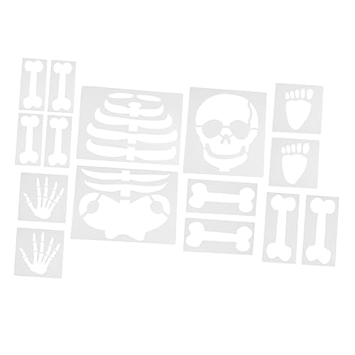 SEWACC 15 Blatt Halloween Skelett Schablonen Wiederverwendbare Vorlagen für Wanddekoration für Beim Zeichnen zu Lernen für Halloween Partys und Festlichkeiten SEWACC 15 Blatt Halloween Skelett Schablonen Wiederverwendbare Vorlagen für Wanddekoration für Beim Zeichnen zu Lernen für Halloween Partys und Festlichkeiten von SEWACC