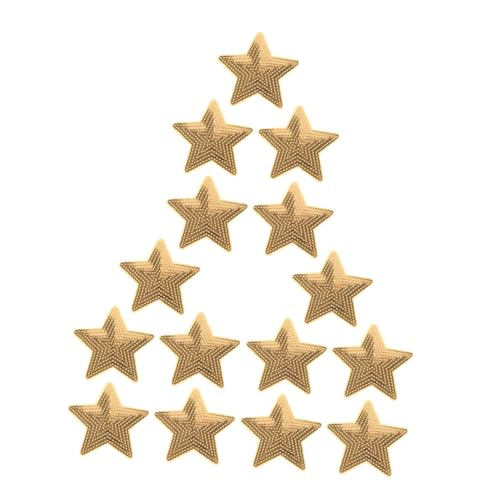 SEWACC 15 Stück Fünf-Punkte-Sternpatch mit Pailletten DIY -Reparaturdekoration Paillettenstern-Patch Bag Star Patches Tasche Stickpatches Aufnäher für Jacken das Haustier Golden SEWACC 15 Stück Fünf-Punkte-Sternpatch mit Pailletten DIY -Reparaturdekoration Paillettenstern-Patch Bag Star Patches Tasche Stickpatches Aufnäher für Jacken das Haustier Golden von SEWACC