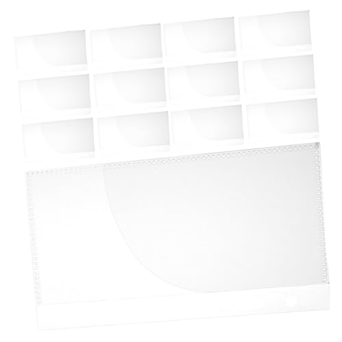 SEWACC 15 Stück Klarsichttaschen mit Löchern Wasserdichte Dokumentenablage für Fotos und Lose für Kreative Notizen und Organisation von SEWACC
