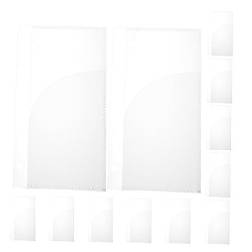 SEWACC 15 Stück Klarsichttaschen mit Löchern für Dokumente Wasserdichte Cash Organizer Taschen für Budgetierung und Kreative Notizen von SEWACC