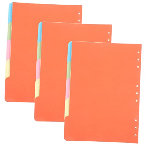 SEWACC 15 Stück Notebook Trennblätter Teilig Farbige Abnehmbare Index Register für Büro Schnellhefter und Aktenordner Beschreibbare Tabs zur Dokumenten und Notizbuchorganisation von SEWACC
