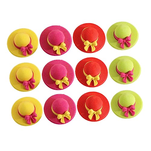 SEWACC 15 Stück Teiliges Cartoon Radiergummis Mädchen Strohhut Form Bunte Kleine Radiergummis für Schule Kindergarten SEWACC 15 Stück Teiliges Cartoon Radiergummis Mädchen Strohhut Form Bunte Kleine Radiergummis für Schule Kindergarten von SEWACC