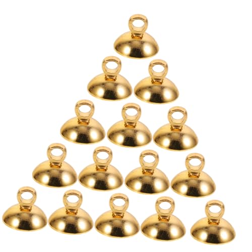 SEWACC 15 Stück Teiliges DIY Glasperlen Goldfarbene Ösenkappen für Anhänger Schmuckherstellung Dekorative Stiftbügel für Halsketten Armbänder Ohrringe Handwerkliche Bastelmaterialien SEWACC 15 Stück Teiliges DIY Glasperlen Goldfarbene Ösenkappen für Anhänger Schmuckherstellung Dekorative Stiftbügel für Halsketten Armbänder Ohrringe Handwerkliche Bastelmaterialien von SEWACC