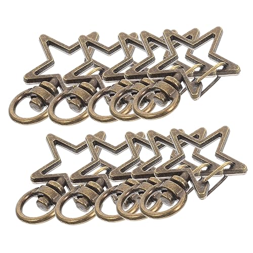 SEWACC 15 Stück Teiliges DIY Schlüsselanhänger Karabiner Zinklegierung Drehbarer Karabinerhaken für Anhänger Robust und Vielseitig für Bastelprojekte Wie Taschen und Schlüsselbunde von SEWACC