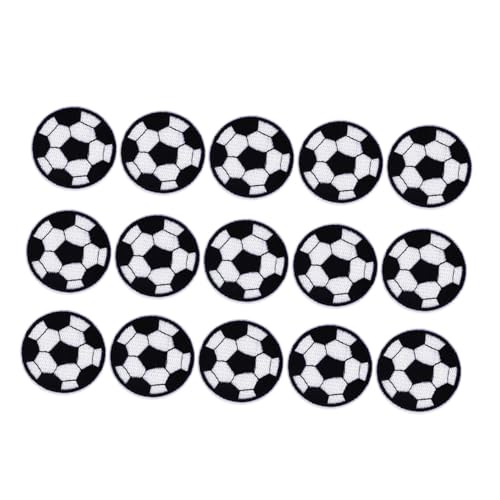 SEWACC 15 Stück Teiliges Fußball Stickerei Patches Bunte Gestickte Stoffaufnäher Waschbare Kleidungsflicken zum Aufbügeln Dekorative und Langlebige Textilapplikationen SEWACC 15 Stück Teiliges Fußball Stickerei Patches Bunte Gestickte Stoffaufnäher Waschbare Kleidungsflicken zum Aufbügeln Dekorative und Langlebige Textilapplikationen von SEWACC