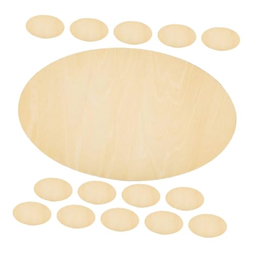 SEWACC 15 Stück Teiliges Ovale Unbehandelte Holzscheiben Stabilem Buchenholz Vielseitig für DIY Basteln Malen Beizen und Kreative Wohnaccessoires als Untersetzer und Dekorationsrohling SEWACC 15 Stück Teiliges Ovale Unbehandelte Holzscheiben Stabilem Buchenholz Vielseitig für DIY Basteln Malen Beizen und Kreative Wohnaccessoires als Untersetzer und Dekorationsrohling von SEWACC