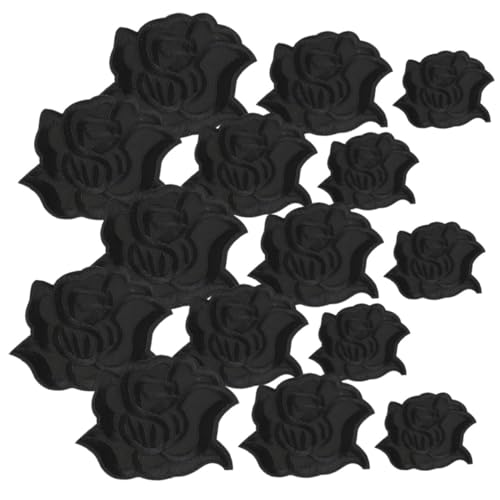 SEWACC 15 Stück Teiliges Stickerei Schwarzen Blumen aufnähern Bestickte Bügelflicken zum Reparieren von Kleidung Taschen und Hüten DIY Dekorative Stickornamente für Verzierung SEWACC 15 Stück Teiliges Stickerei Schwarzen Blumen aufnähern Bestickte Bügelflicken zum Reparieren von Kleidung Taschen und Hüten DIY Dekorative Stickornamente für Verzierung von SEWACC