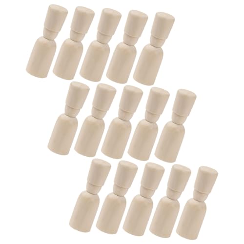 SEWACC 15 Stück Teiliges Unbemalter Naturbelassener Holzpuppen zum Bemalen Kleine DIY holzfiguren für Kreative Kinderbastelei Geruchsfreies Sicheres Material für Spielzimmer SEWACC 15 Stück Teiliges Unbemalter Naturbelassener Holzpuppen zum Bemalen Kleine DIY holzfiguren für Kreative Kinderbastelei Geruchsfreies Sicheres Material für Spielzimmer von SEWACC