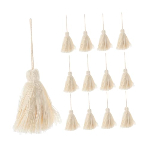 SEWACC 15 Stück Teiliges Weiche Mini Quasten aus Baumwollfaden Dekorative Quastenanhänger mit Schlaufen für DIY Bastelprojekte Lesezeichen Kissen Vorhänge Tischdecken Kleidung SEWACC 15 Stück Teiliges Weiche Mini Quasten aus Baumwollfaden Dekorative Quastenanhänger mit Schlaufen für DIY Bastelprojekte Lesezeichen Kissen Vorhänge Tischdecken Kleidung von SEWACC