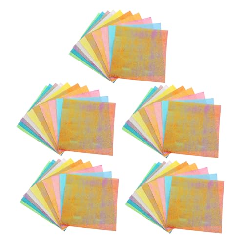 SEWACC 150 Stück Glitzer Origami Papier Farbige Schimmernde Bastelblätter für Erwachsene Quadratische Faltpapiere Farben für Diy Projekte SEWACC 150 Stück Glitzer Origami Papier Farbige Schimmernde Bastelblätter für Erwachsene Quadratische Faltpapiere Farben für Diy Projekte von SEWACC