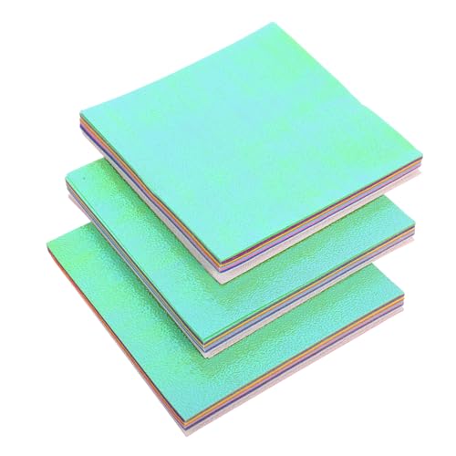 SEWACC 150 Stück Glitzerndes Origami Papier Farben Iridescentes Quadratisches Faltpapier für Bastelprojekte für Diy Kunst und Handwerk von SEWACC