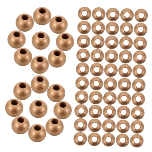 SEWACC 150 Stück Große Loch Holzperlen Rund Natürlich Gefärbt Glatte Oberfläche Vielseitige DIY Schmuck und Bastelperlen für Armbänder Halsketten Schlüsselanhänger SEWACC 150 Stück Große Loch Holzperlen Rund Natürlich Gefärbt Glatte Oberfläche Vielseitige DIY Schmuck und Bastelperlen für Armbänder Halsketten Schlüsselanhänger von SEWACC