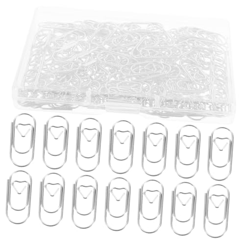 SEWACC 150 Stück Kleine Herzförmige Büroklammern aus Metall Stabile Paperclips Kreative Lesezeichenclips für Dokumente Notizen Karten Langlebig und für Büro und Schule SEWACC 150 Stück Kleine Herzförmige Büroklammern aus Metall Stabile Paperclips Kreative Lesezeichenclips für Dokumente Notizen Karten Langlebig und für Büro und Schule von SEWACC