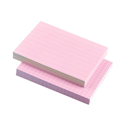 SEWACC 150 Stück Linierte Karteikarten Teiliges Notizkarten Beschriftbare Index Cards Praktische Memo Cards für Schule Büro und Präsentation zum Lernen und Organisieren Zufällige Farbe von SEWACC