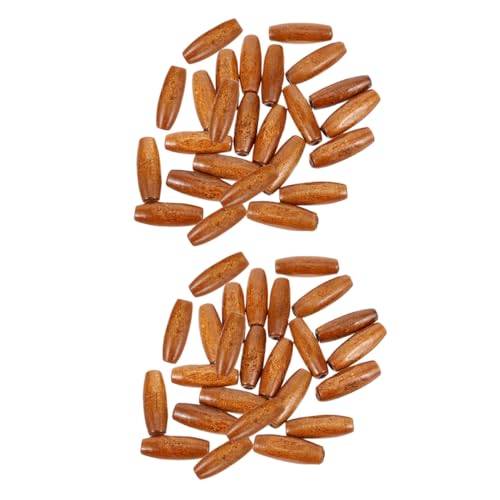 SEWACC 150 Stück Oval Holzperlen Ahorn für Diy Bastelprojekte Robuste Spacer Beads für Schmuckherstellung Türvorhänge und Taschen Dekorationen von SEWACC