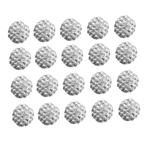 SEWACC 150 Stück Rhinestone Beads für Schmuckherstellung Glitzernde Polymer Clay Perlen für Armbänder und DIY Projekte Geeignet für Kreative Bastelideen von SEWACC