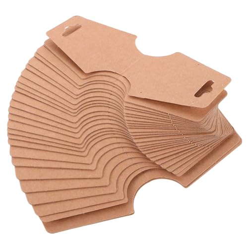 SEWACC 150 Stück Schmuck Display Karten für Ohrringe Armbänder Faltbare Kraftpapier Verpackung für Geschäftspräsentationen und Online Verkäufe von SEWACC