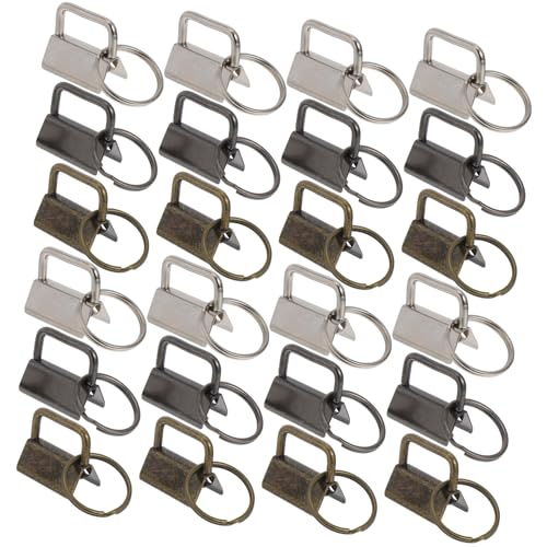 SEWACC 150 Stück Teiliges Key Fob Hardware Set mit Schlüsselringen und Armband Langlebige Metall schlüsselanhänger für Schlüsselbänder Gürtel Taschen und Handgefertigte Webmaterialien von SEWACC