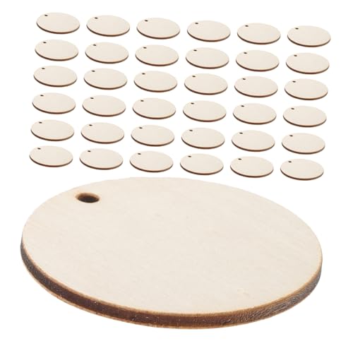 SEWACC 150 Stück Unlackierte Runde Holzscheiben mit Vorgebohrtem Natürliche Holzrundlinge aus Pappelholz für DIY Bastelprojekte Hängende Holzanhänger Holzdekoration Malen Schnitzen SEWACC 150 Stück Unlackierte Runde Holzscheiben mit Vorgebohrtem Natürliche Holzrundlinge aus Pappelholz für DIY Bastelprojekte Hängende Holzanhänger Holzdekoration Malen Schnitzen von SEWACC