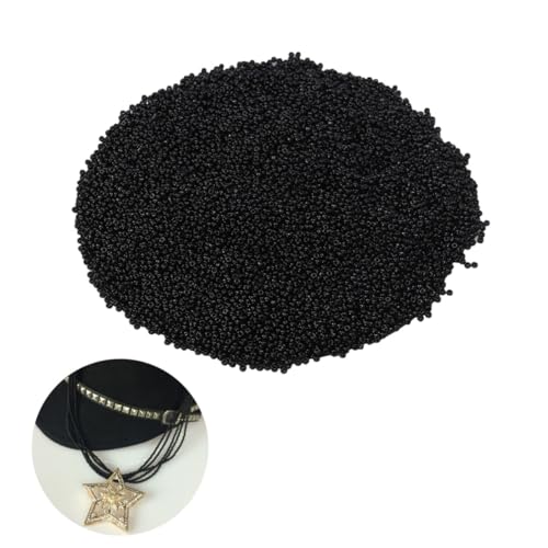 SEWACC 15000 Stück Schwarze Glasperlen zum Auffädeln für Schmuckherstellung DIY Perlen Armbänder Halsketten Basteln Kreative Schmuckzubehör SEWACC 15000 Stück Schwarze Glasperlen zum Auffädeln für Schmuckherstellung DIY Perlen Armbänder Halsketten Basteln Kreative Schmuckzubehör von SEWACC