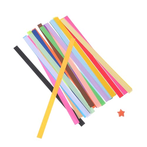 SEWACC 1560 Stück Farbige Origami Papierstreifen Für Heimdekoration Sterne Origami Papier Pastell Papier Doppelseitiges Buntes Bastelpapier Sternstreifen von SEWACC