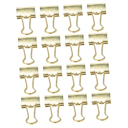 SEWACC 16 Stück Teiliges Goldene Elektroplattierte Binderklammern Vielseitige Büroklammern zum Schnellen Ordnen von Papieren Dokumenten und Akten für Büro und Alltag SEWACC 16 Stück Teiliges Goldene Elektroplattierte Binderklammern Vielseitige Büroklammern zum Schnellen Ordnen von Papieren Dokumenten und Akten für Büro und Alltag von SEWACC