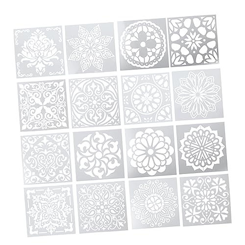 SEWACC 16 Stück Teiliges Mandala Schablonen Langlebigem Pet Wiederverwendbar und Waschbar Vielseitig für Acrylmalerei Zeichnen und Diy Bastelprojekte Kindgerecht und Fördert Kreativität SEWACC 16 Stück Teiliges Mandala Schablonen Langlebigem Pet Wiederverwendbar und Waschbar Vielseitig für Acrylmalerei Zeichnen und Diy Bastelprojekte Kindgerecht und Fördert Kreativität von SEWACC