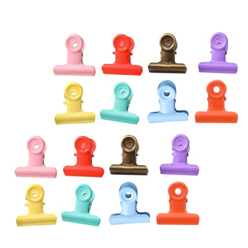 SEWACC 16 Stück Teiliges Metall clips für Papier Vielseitige Büroklammern aus Stabilem für Schüler und Lehrer zur Organisation von Dokumenten und Belegen SEWACC 16 Stück Teiliges Metall clips für Papier Vielseitige Büroklammern aus Stabilem für Schüler und Lehrer zur Organisation von Dokumenten und Belegen von SEWACC