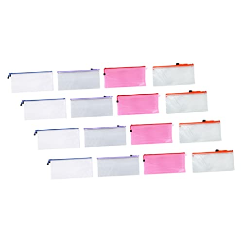 SEWACC 16 Stück Teiliges Reißverschluss Dokumententaschen Transparent PVC Mesh Aufbewahrungstaschen mit Verstärktem Verschluss Wasser Ölbeständig Vielseitig für Büro SEWACC 16 Stück Teiliges Reißverschluss Dokumententaschen Transparent PVC Mesh Aufbewahrungstaschen mit Verstärktem Verschluss Wasser Ölbeständig Vielseitig für Büro von SEWACC