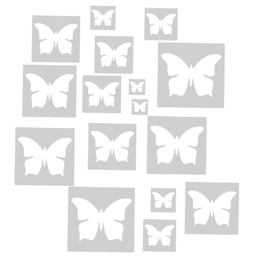 SEWACC 16 Stück Teiliges Schmetterling Schablonen für Kreative Bastelprojekte Wiederverwendbare Malvorlagen für Wandgestaltung Diy Dekorationen und Kreative Ausdrucksformen SEWACC 16 Stück Teiliges Schmetterling Schablonen für Kreative Bastelprojekte Wiederverwendbare Malvorlagen für Wandgestaltung Diy Dekorationen und Kreative Ausdrucksformen von SEWACC