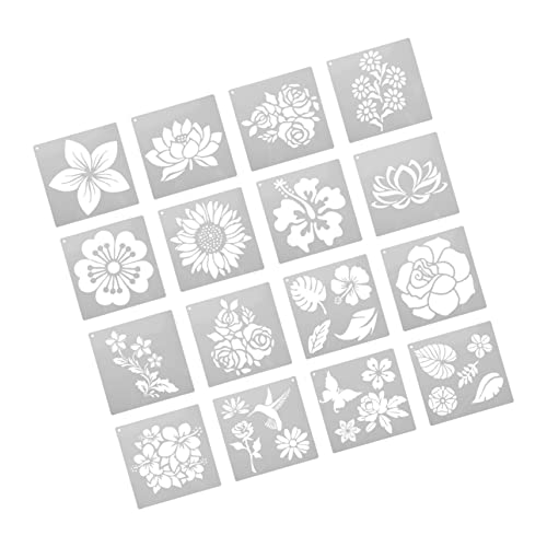 SEWACC 16 Stück Teiliges Set Blumen Schablonen Tropische Pflanzen Zeichenschablonen Wiederverwendbar für Holz Wand DIY Basteln Malvorlagen SEWACC 16 Stück Teiliges Set Blumen Schablonen Tropische Pflanzen Zeichenschablonen Wiederverwendbar für Holz Wand DIY Basteln Malvorlagen von SEWACC