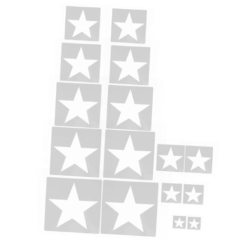 SEWACC 16 Stück Teiliges Star Schablonen Robustem Wiederverwendbare Malvorlagen für Diy Projekte Wand und Fensterdekoration Kreative Bastelarbeiten SEWACC 16 Stück Teiliges Star Schablonen Robustem Wiederverwendbare Malvorlagen für Diy Projekte Wand und Fensterdekoration Kreative Bastelarbeiten von SEWACC