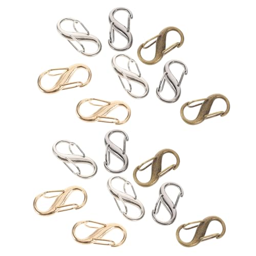 SEWACC 16 Stück Teiliges Verstellbare Metallkettenglied Verschlüsse Taschenkettenschnalle zum Kürzen Electroplattierte Kleine Metallclips für Handtaschenriemen Robust Elegant Vielseitig SEWACC 16 Stück Teiliges Verstellbare Metallkettenglied Verschlüsse Taschenkettenschnalle zum Kürzen Electroplattierte Kleine Metallclips für Handtaschenriemen Robust Elegant Vielseitig von SEWACC