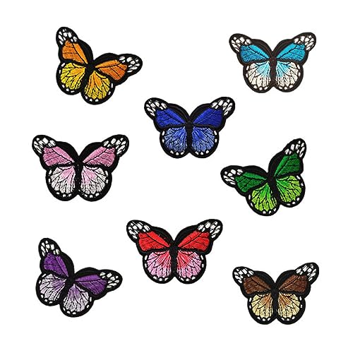 SEWACC 16Stücke Aufbügelbare Blumen Patches Bunte Rosen Stickerei für Kleidung DIY Bastelprojekte Applikationen für Kreative Designs von SEWACC