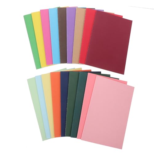 SEWACC 18 Stück Kraftpapier Notizbuch Teilig Bunte Tagebücher mit Liniert für Studierende Journaling und Reisen Design Format von SEWACC