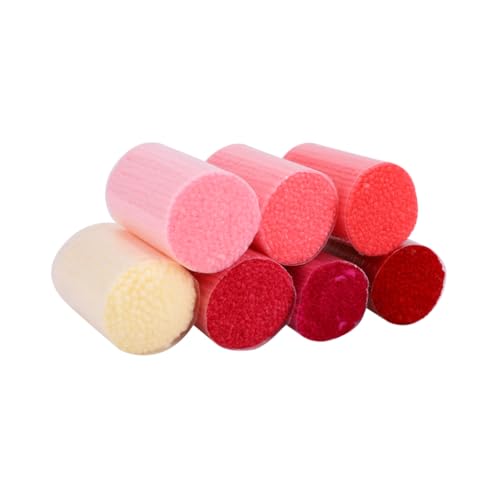 SEWACC 18 Stück Teiliges Baumwollgarn Rot Weiches Stickgarn für Handarbeiten Geeignet für Kissen und Teppich Langlebiges Glattes Garn zum Häkeln und Stricken für Kreative Diy Projekte von SEWACC